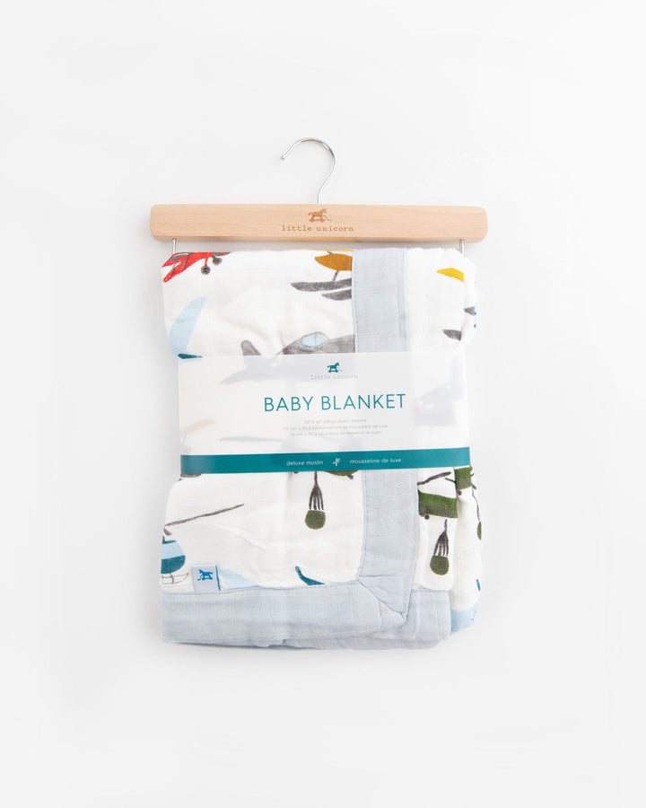 Little Unicorn Deluxe Muslin Baby Quilt | Air Show