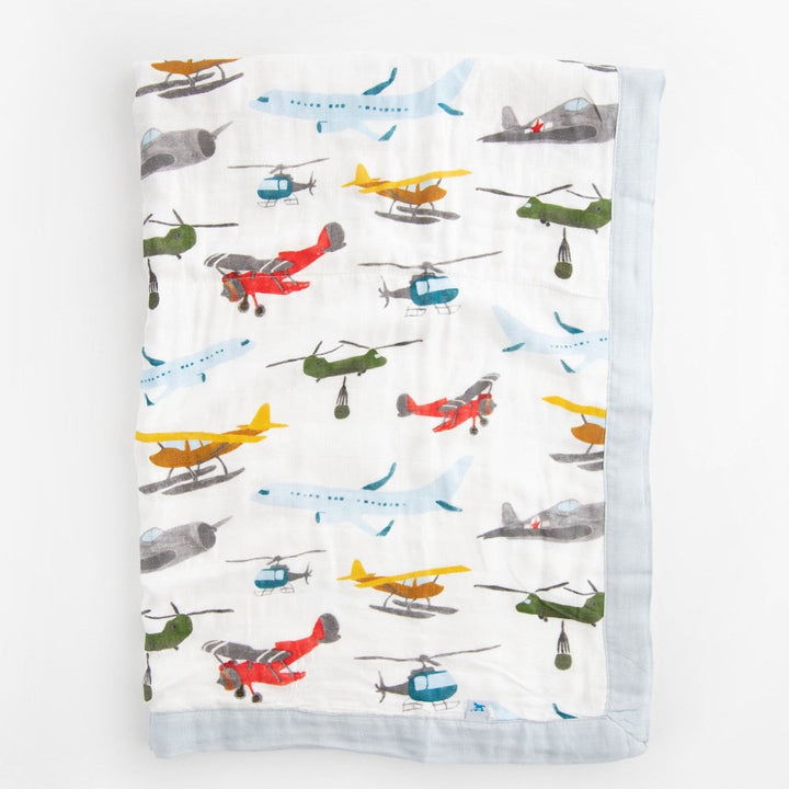 Little Unicorn Deluxe Muslin Baby Quilt | Air Show