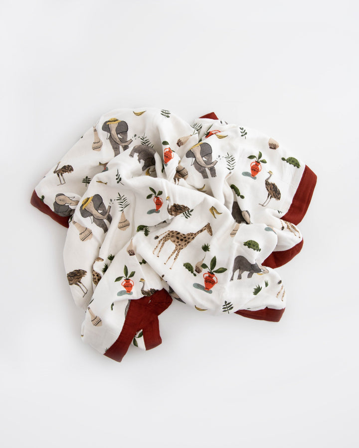 Little Unicorn Deluxe Muslin Baby Quilt | Safari Social