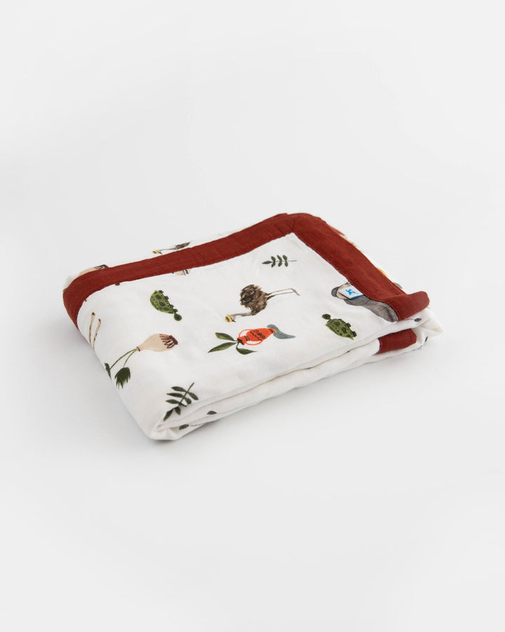 Little Unicorn Deluxe Muslin Baby Quilt | Safari Social