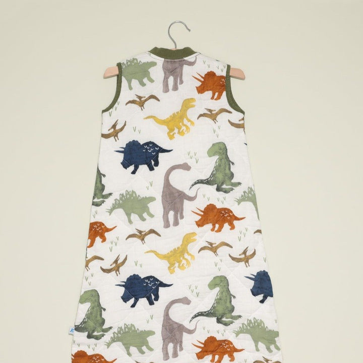 Little Unicorn Cotton Muslin Quilted Sleep Bag | Dino Friends