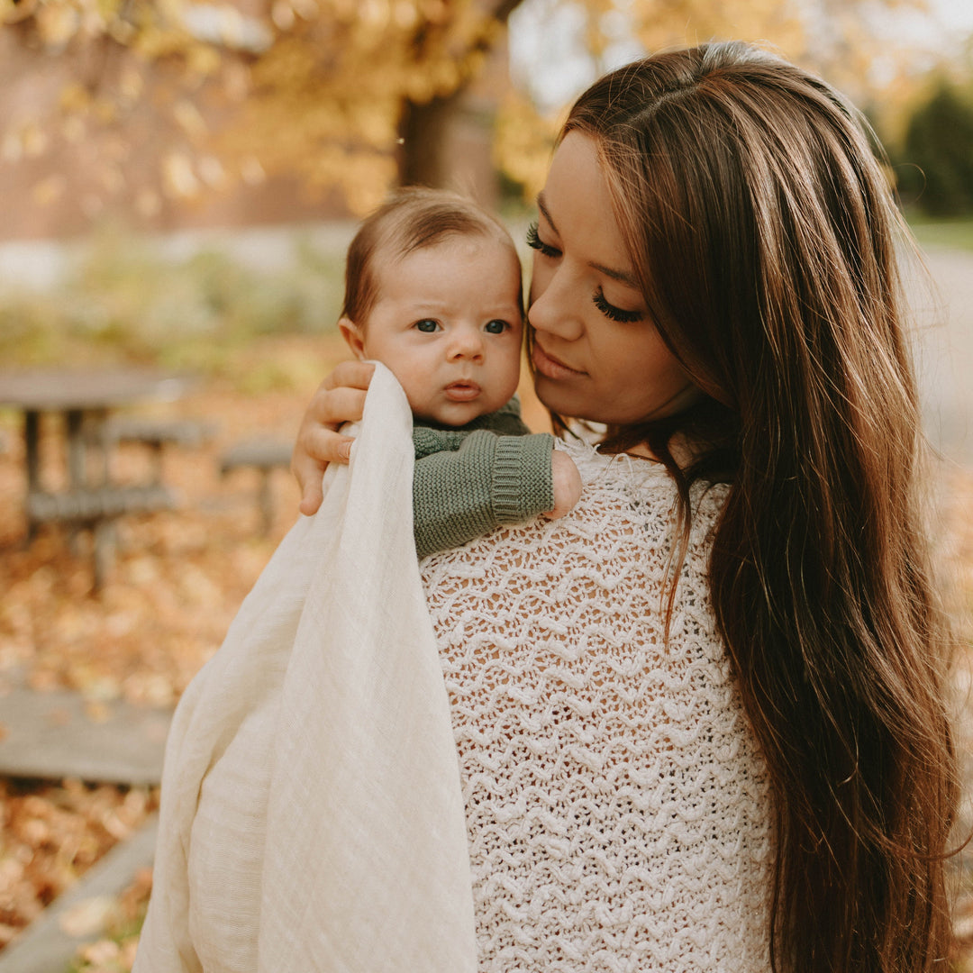 Little Unicorn Cotton Muslin Swaddle Blanket 3 Pack | Fern 2
