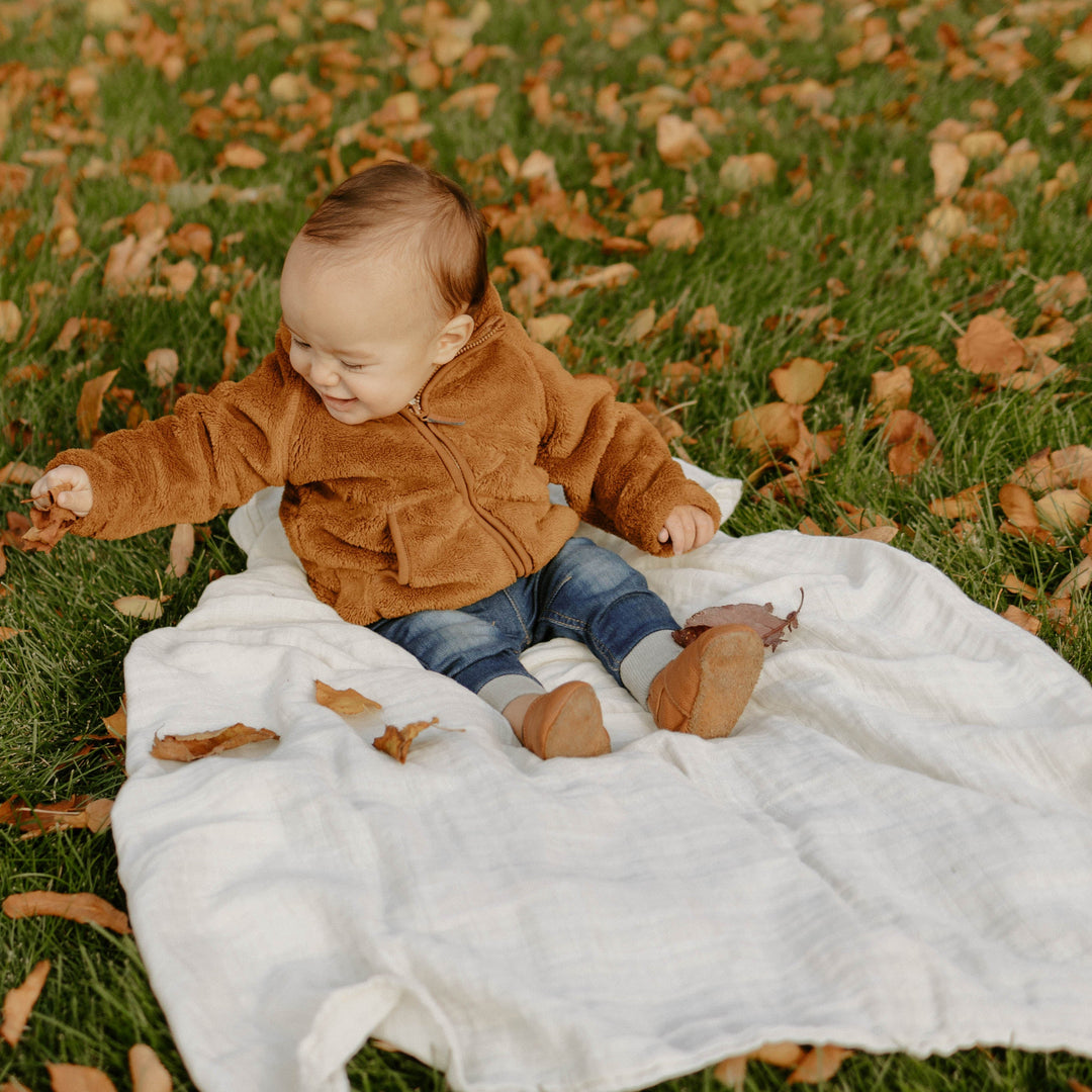 Little Unicorn Cotton Muslin Swaddle Blanket 3 Pack | Fern 2