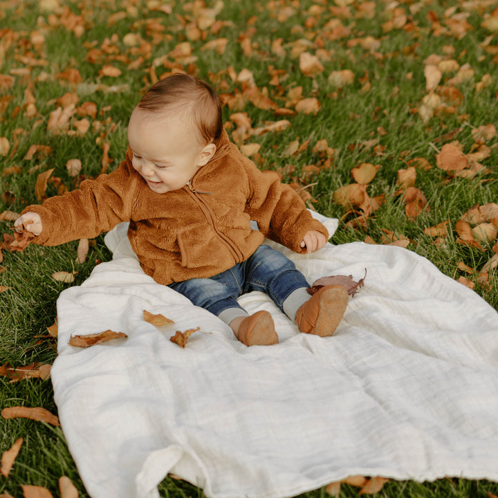 Little Unicorn Cotton Muslin Swaddle Blanket 3 Pack | Fern 2