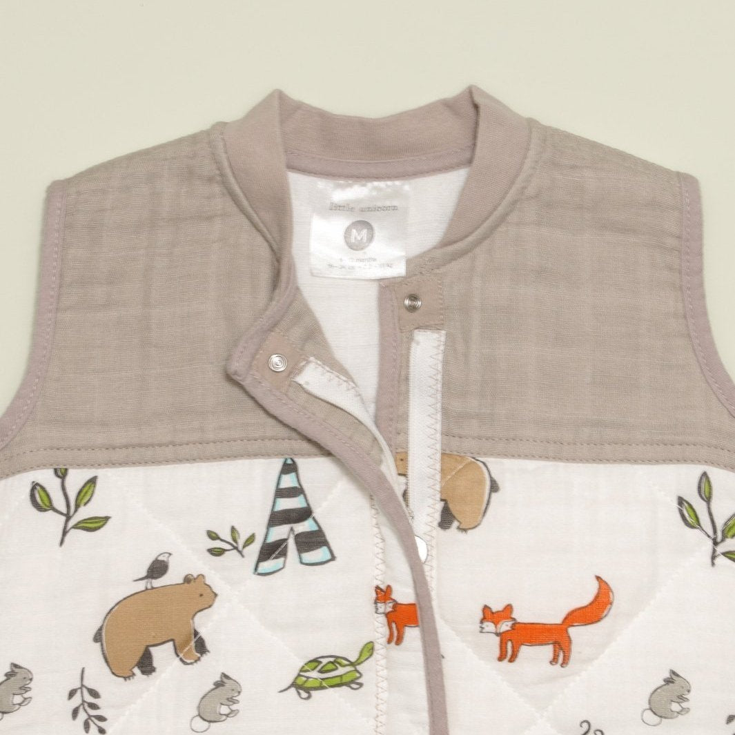 Little Unicorn Cotton Muslin Quilted Sleep Bag | Forest Friends