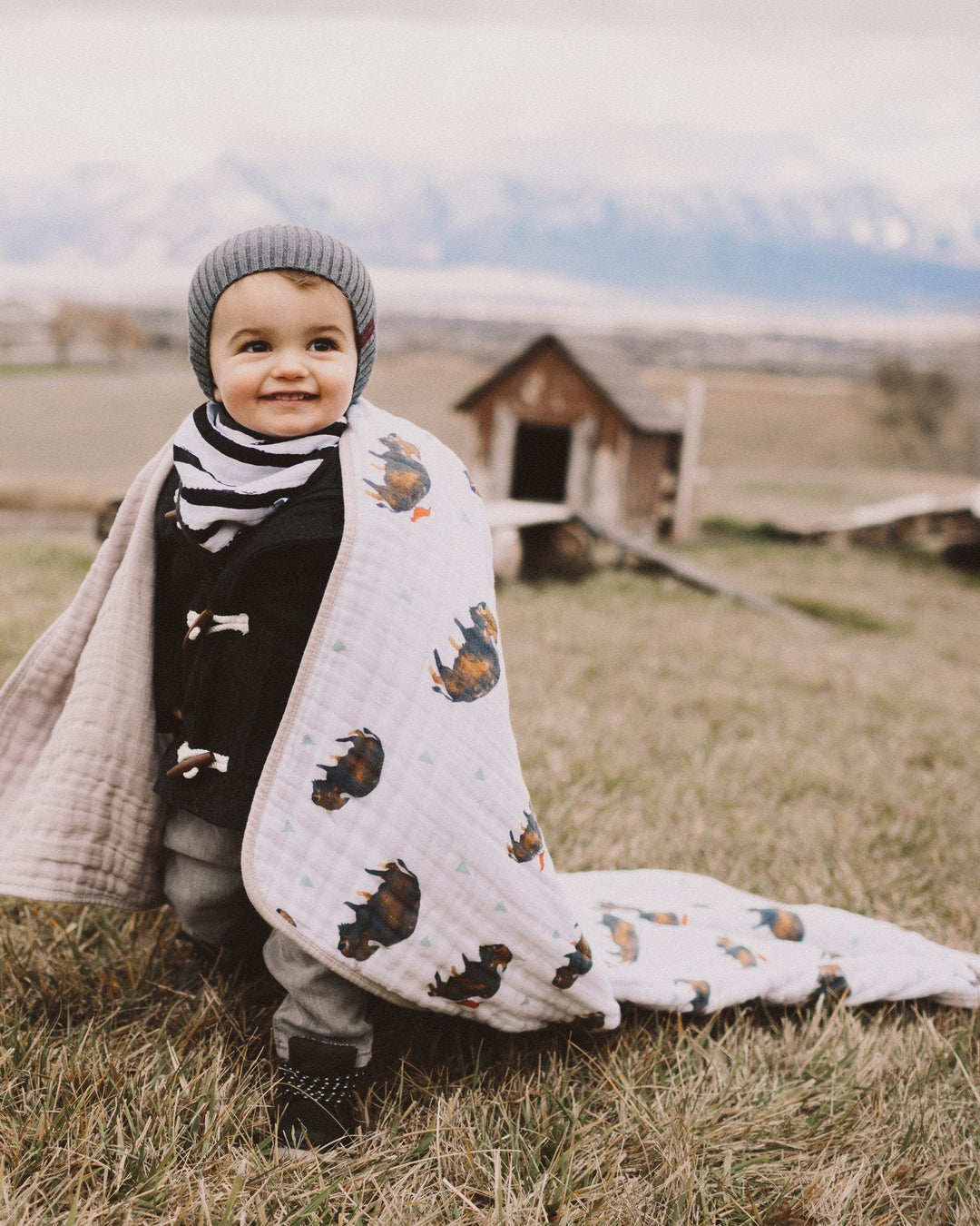 Little Unicorn Original Cotton Muslin Quilt | Bison