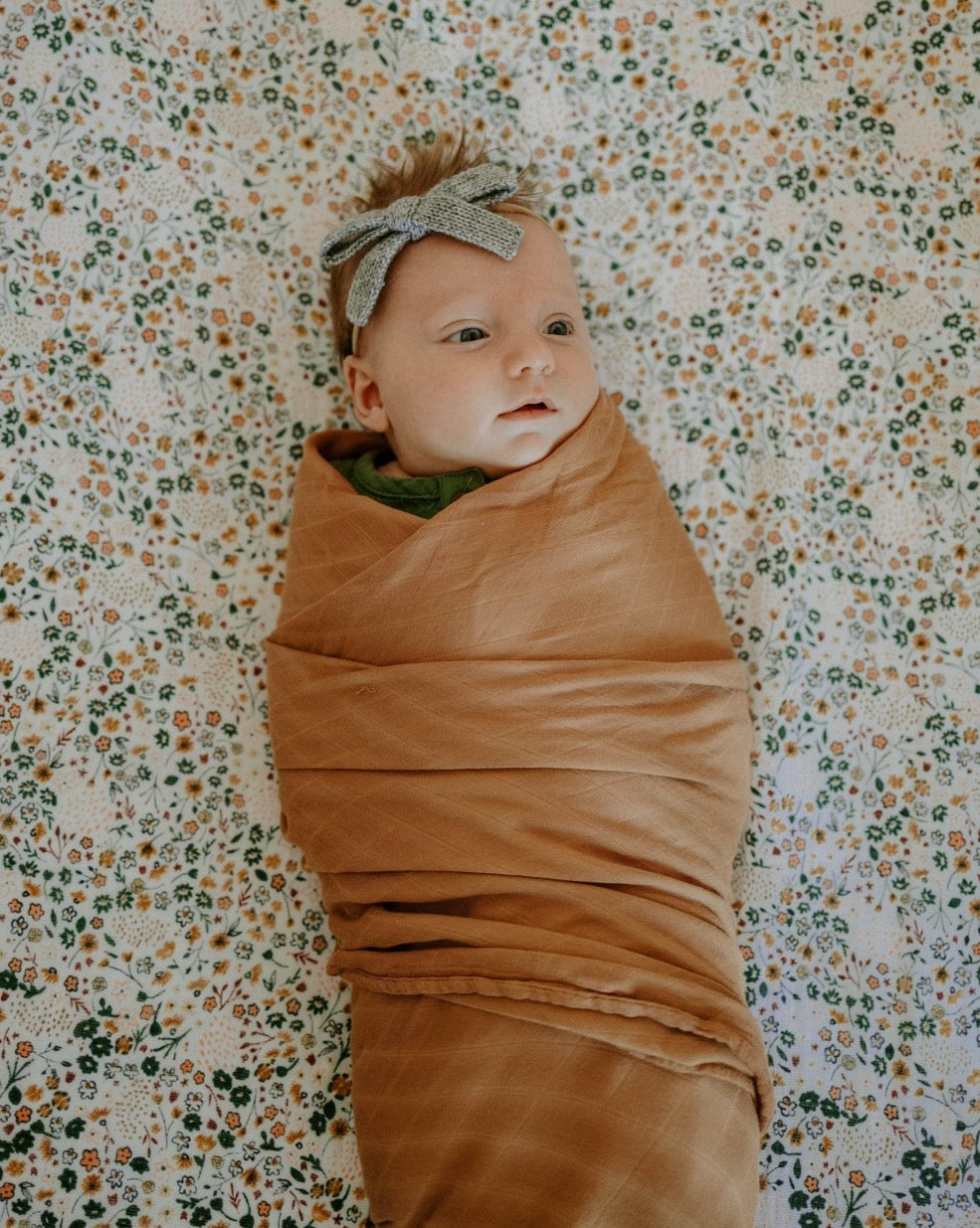Little Unicorn Deluxe Muslin Swaddle Blanket | Caramel