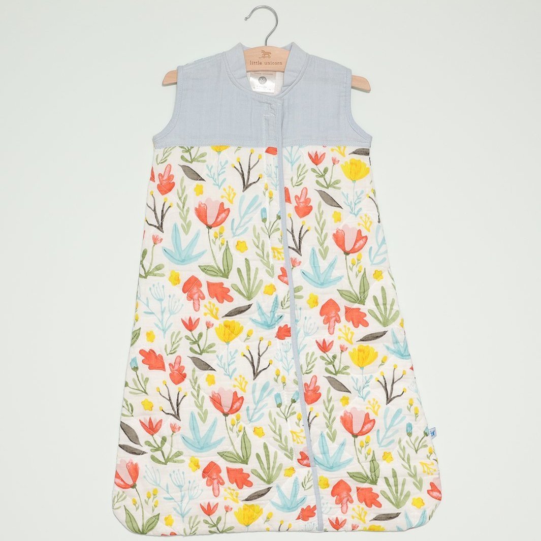 Little Unicorn Cotton Muslin Quilted Sleep Bag | Meadow