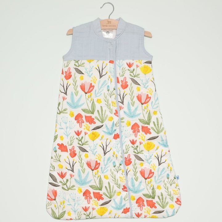 Little Unicorn Cotton Muslin Quilted Sleep Bag | Meadow