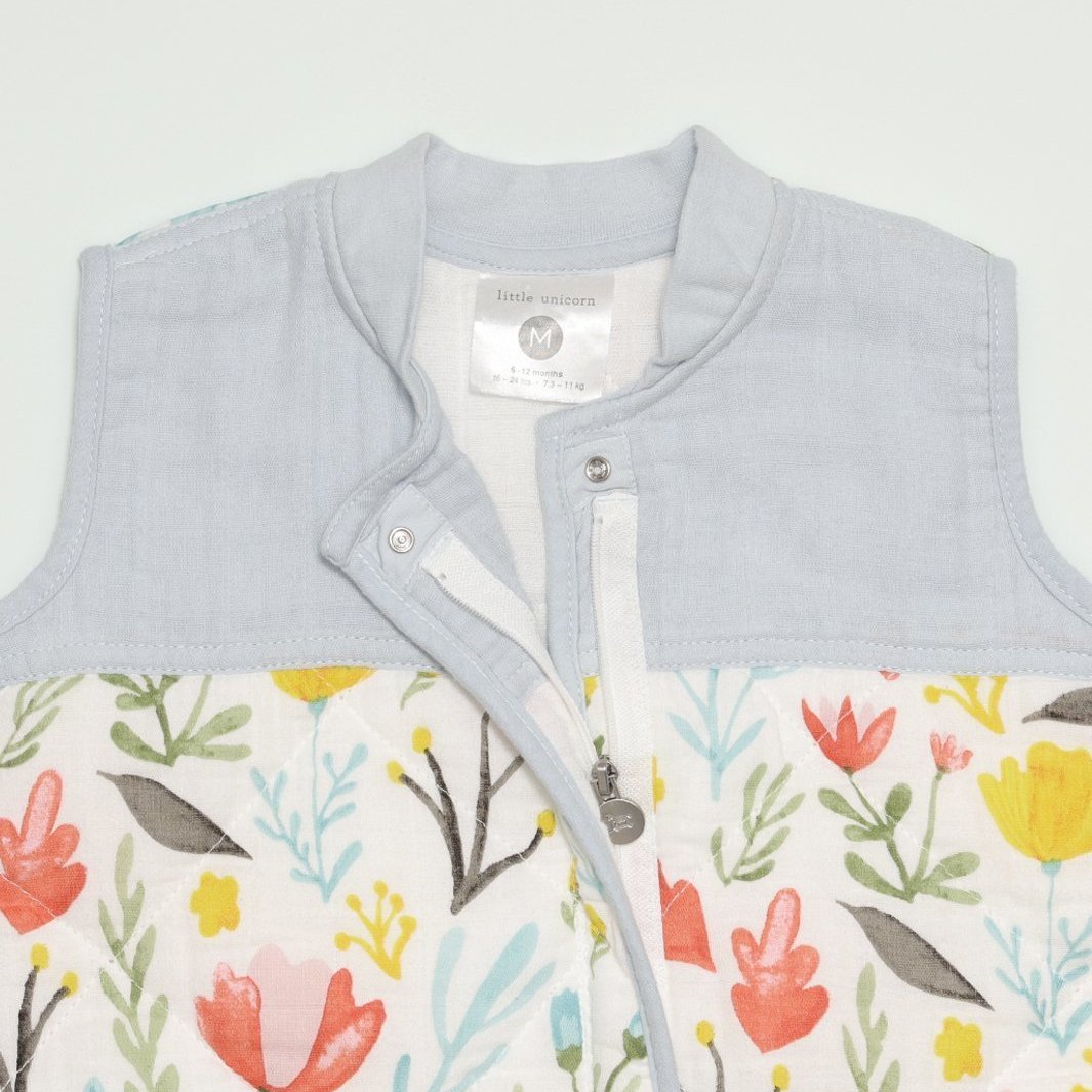 Little Unicorn Cotton Muslin Quilted Sleep Bag | Meadow