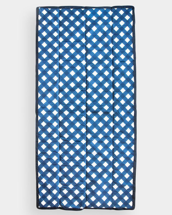 Little Unicorn Outdoor Blanket | Navy Plaid