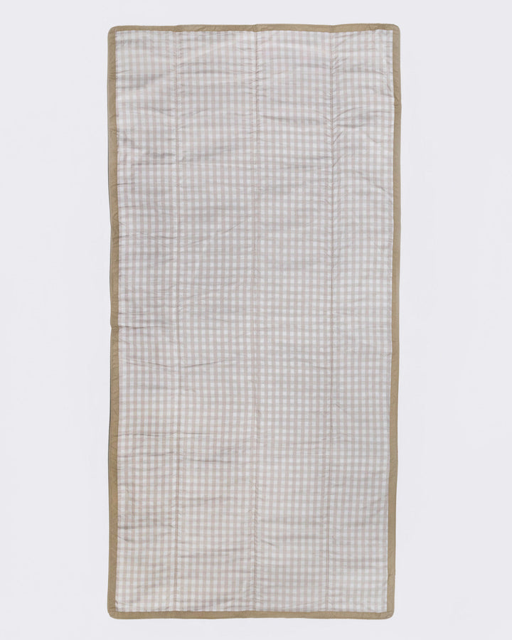 Little Unicorn Outdoor Blanket | Beige Buffalo Check