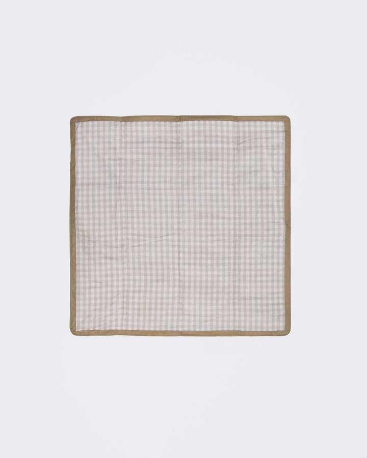 Little Unicorn Outdoor Blanket | Beige Buffalo Check