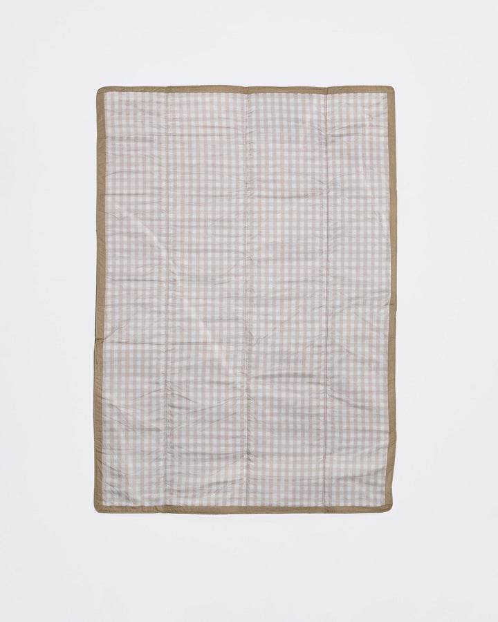 Little Unicorn Outdoor Blanket | Beige Buffalo Check
