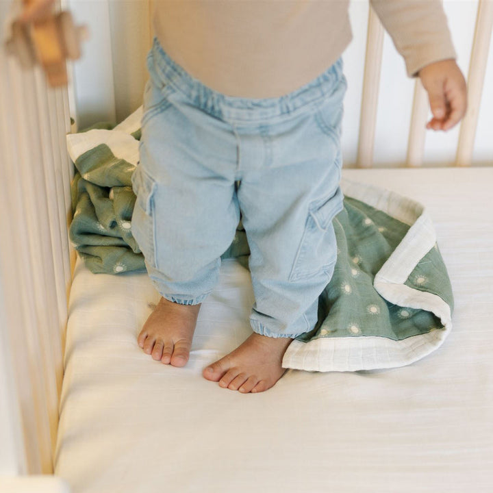 Little Unicorn Organic Cotton Muslin Baby Quilt | Sage Suns 2