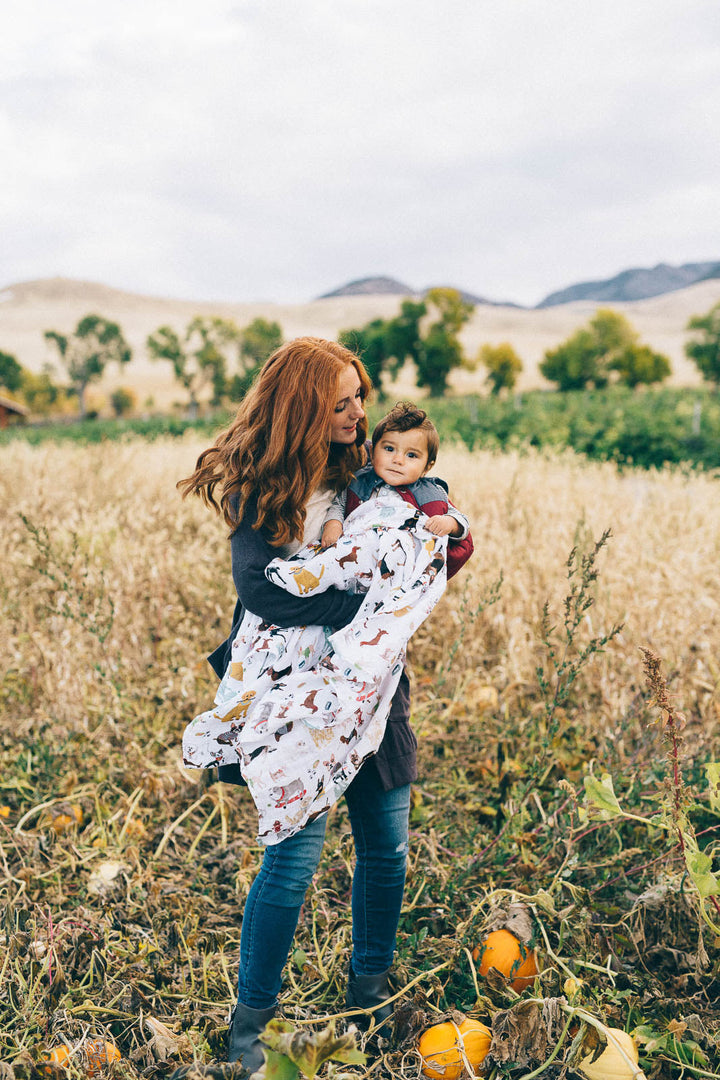 Little Unicorn Cotton Muslin Swaddle Blanket | Woof
