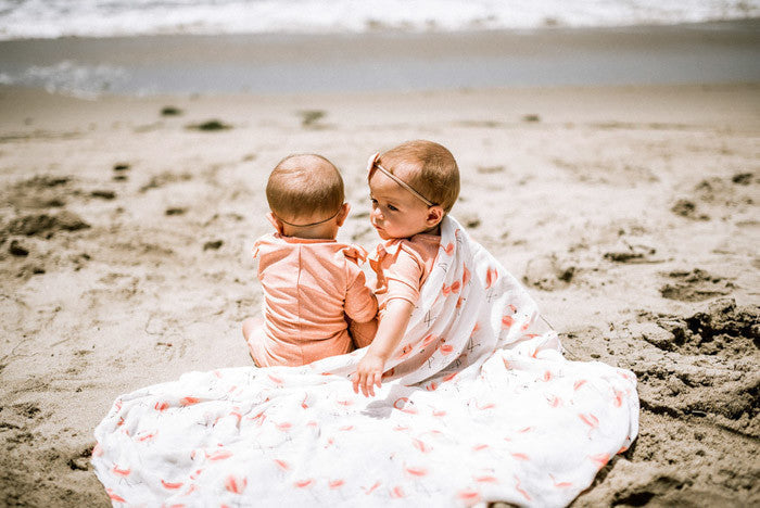 Little Unicorn Deluxe Muslin Swaddle Blanket 2 Pack | Pink Ladies