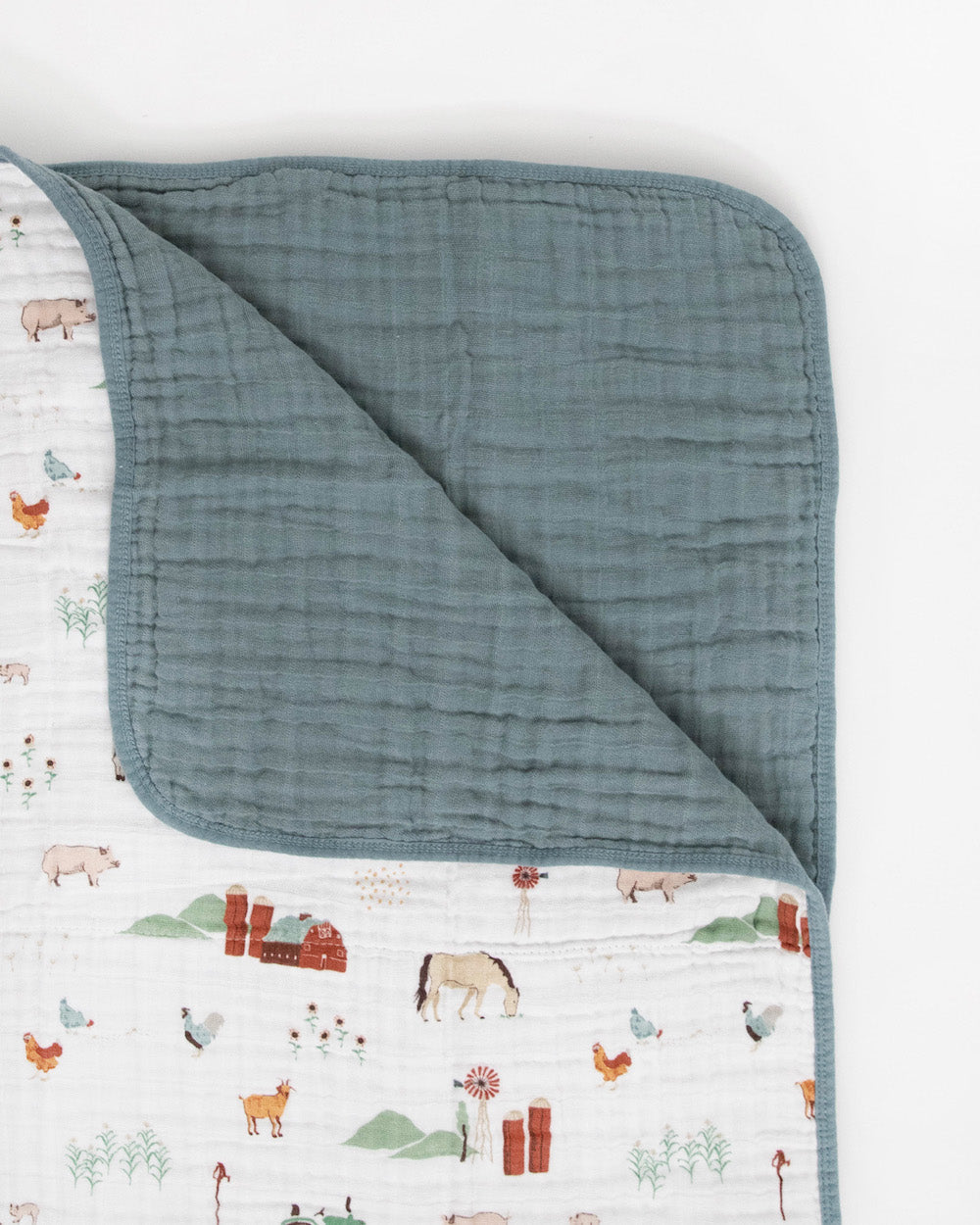 Little Unicorn Original Cotton Muslin Quilt | Farmyard
