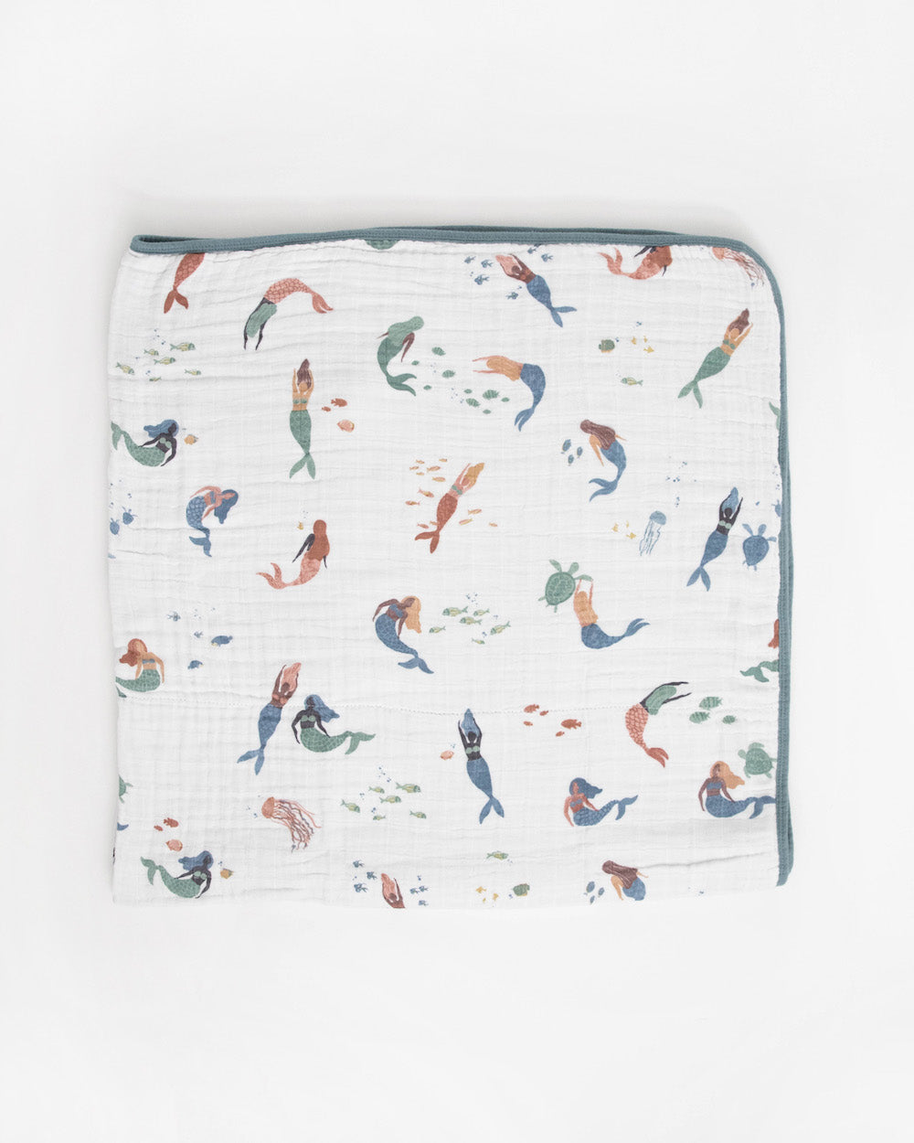 Little Unicorn Original Cotton Muslin Quilt | Mermaids