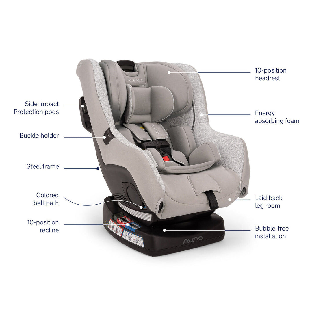 Nuna RAVA Convertible Car Seat | Sterling
