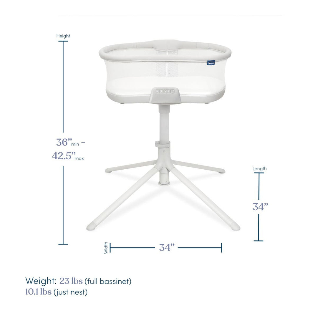 Halo Bassinest Soothing Swivel Sleeper 3.0 - White