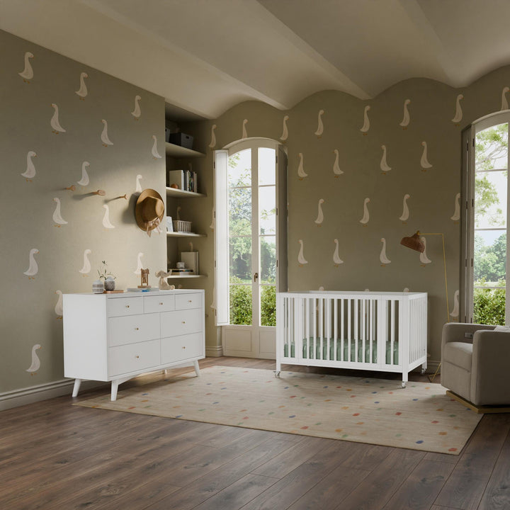 Babyletto Rolli 9-in-1 Convertible All-Stages Crib with Bassinet &amp; Toddler Bed Conversion Kits