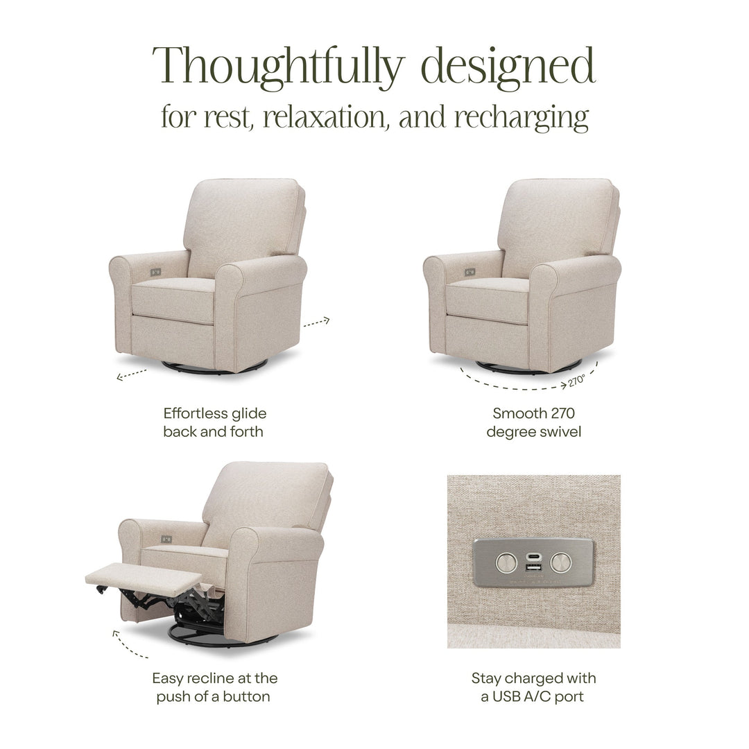 Monogram by Namesake Monroe Power Recliner &amp; Swivel Glider