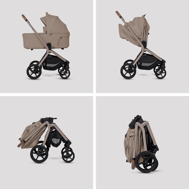 Silver Cross Breez Compact Stroller + Folding Bassinet Bundle