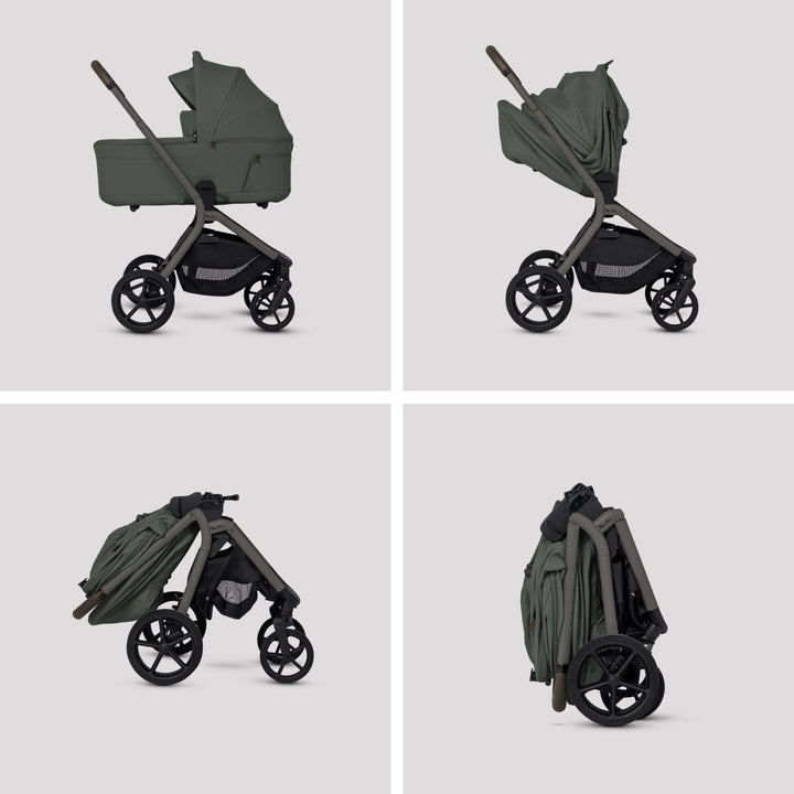Silver Cross Breez Compact Stroller + Folding Bassinet Bundle