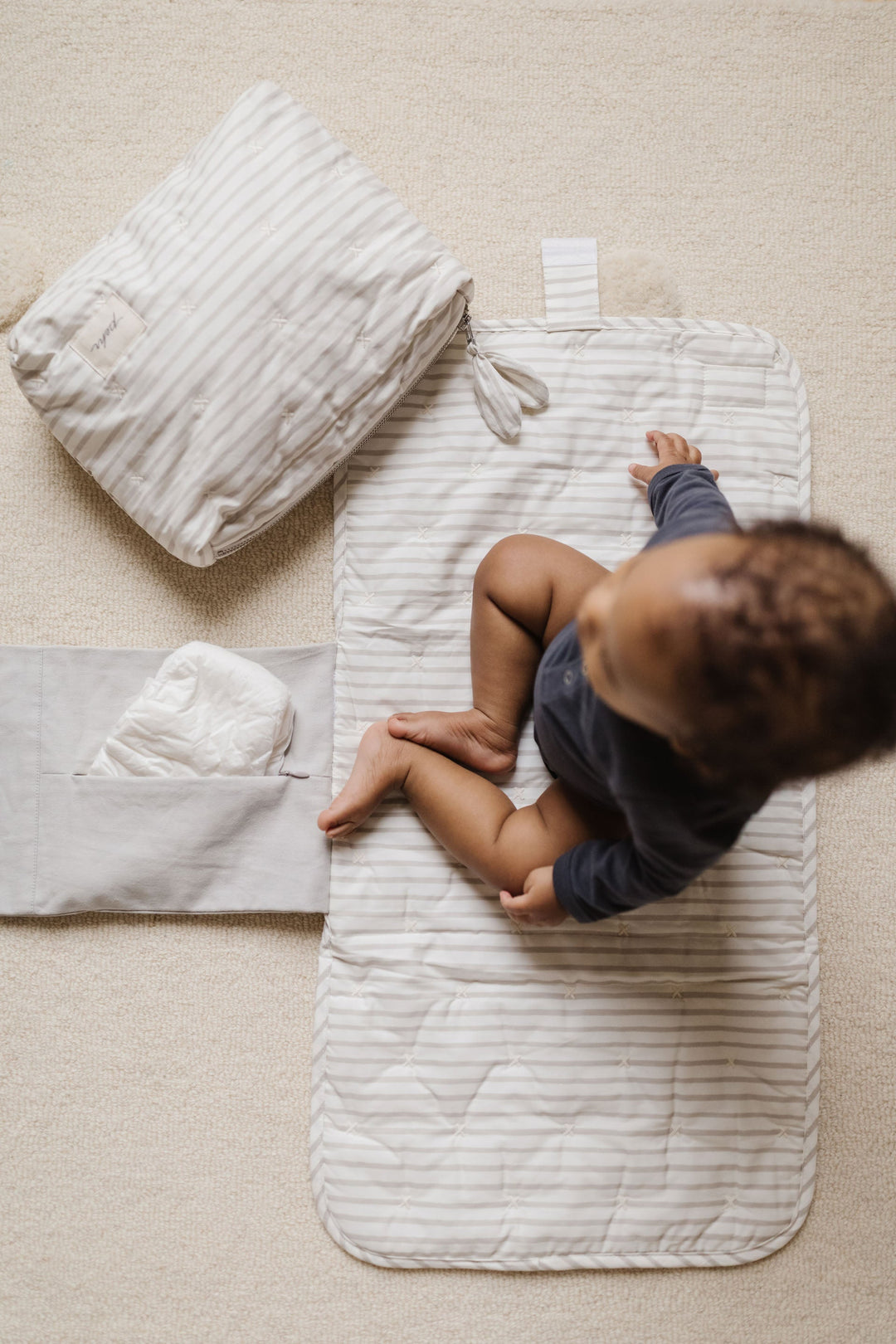 Pehr Striped On the Go Portable Changing Pad