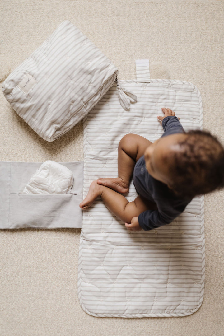 Pehr Striped On the Go Portable Changing Pad