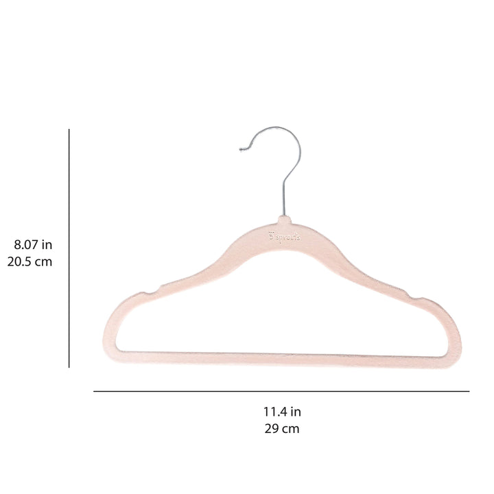 3 Sprouts Pink Velvet Non-Slip Hangers (30 Per Set)
