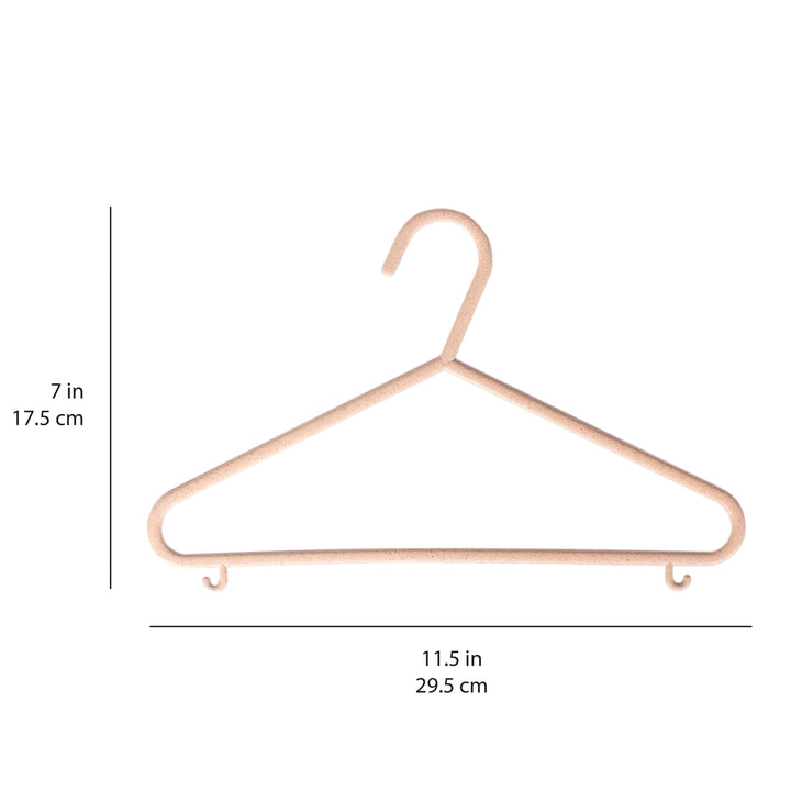 3 Sprouts Pink Wheat Straw Hangers (30 Per Set)
