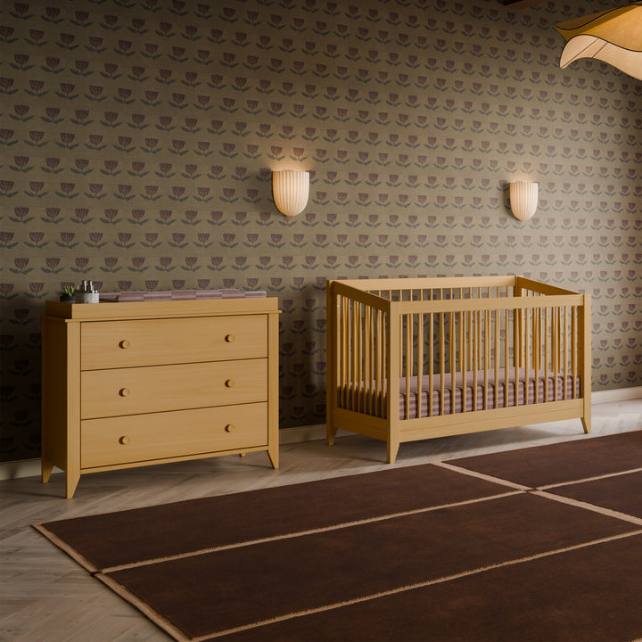 Babyletto Sprout 4-in-1 Convertible Crib with Toddler Bed Conversion Kit