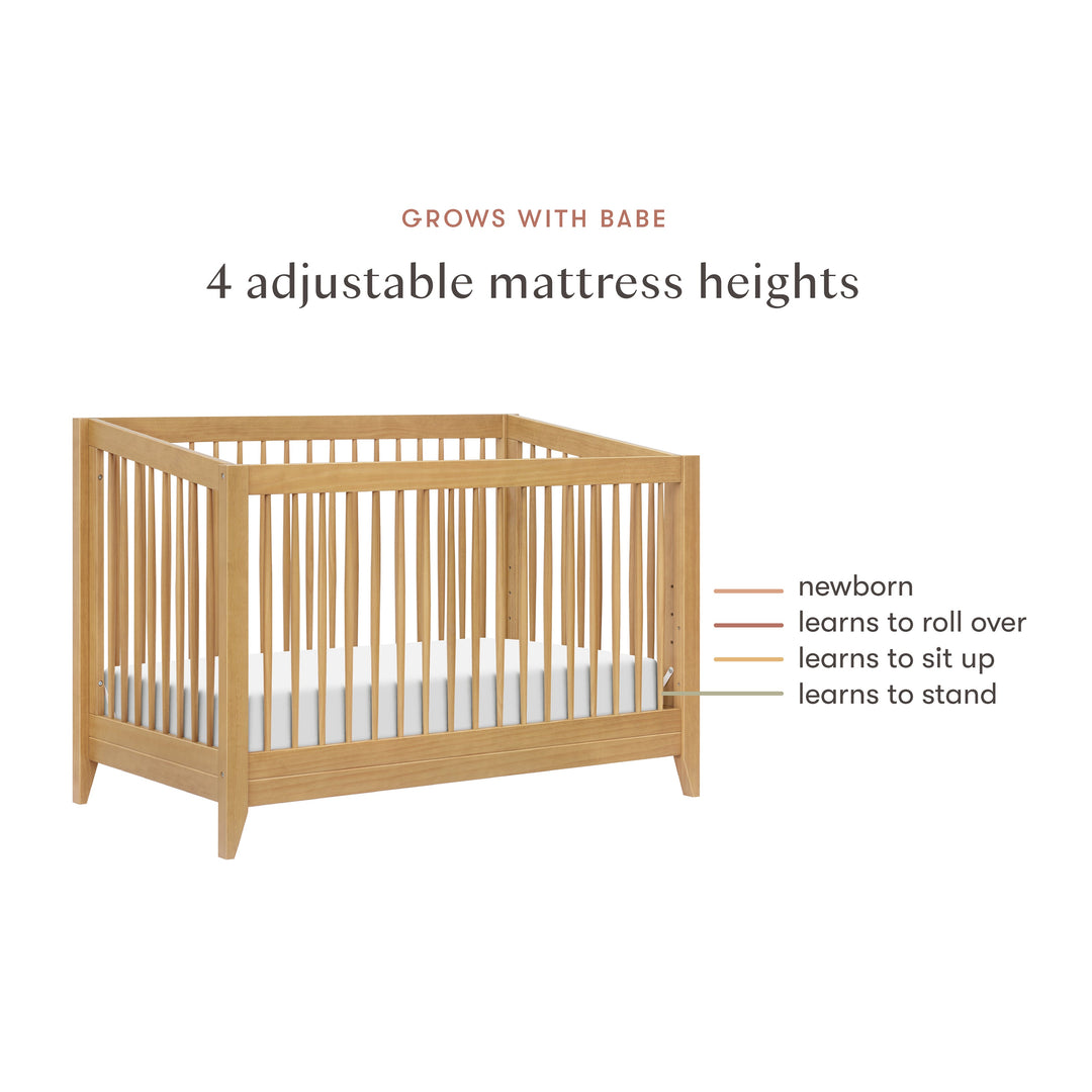 Babyletto Sprout 4-in-1 Convertible Crib with Toddler Bed Conversion Kit