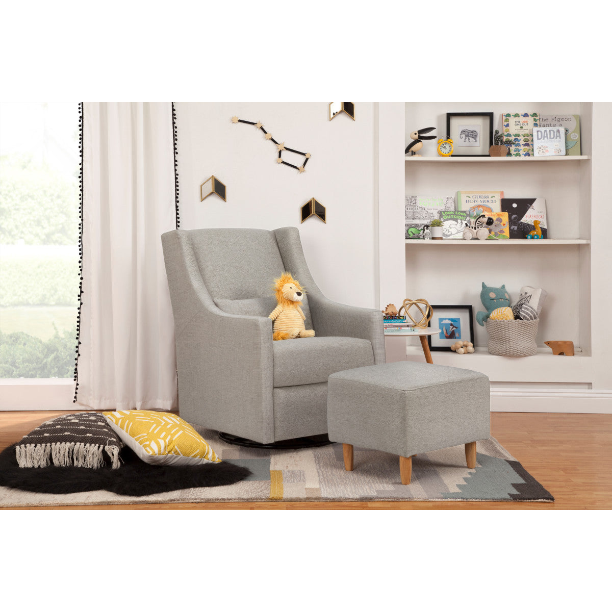 Babyletto Toco Swivel Glider Stationary Ottoman