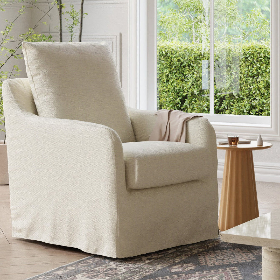 Namesake Reese Slipcover Swivel Glider