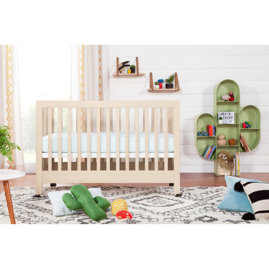 Babyletto Maki Full-Size Folding Crib with Toddler Bed Conversion Kit