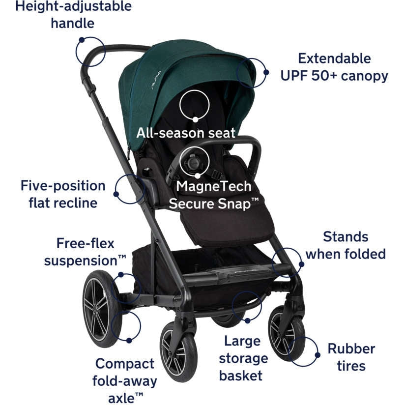 nuna next stroller Nuna MIXX Next Stroller with MagneTech Secure Snap