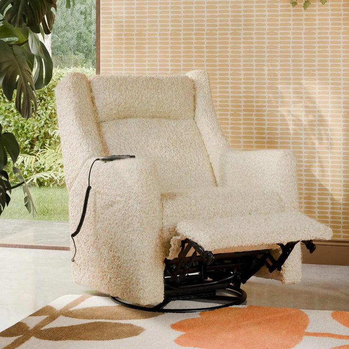 Babyletto Kiwi Deluxe Power Recliner &amp; Swivel Glider with Heat and Massage