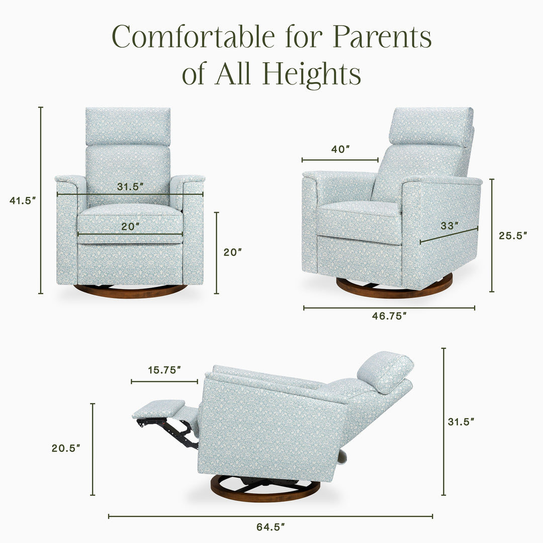 Morris & Co. x Namesake Willa Plus Power Glider Recliner w/ Power Headrest
