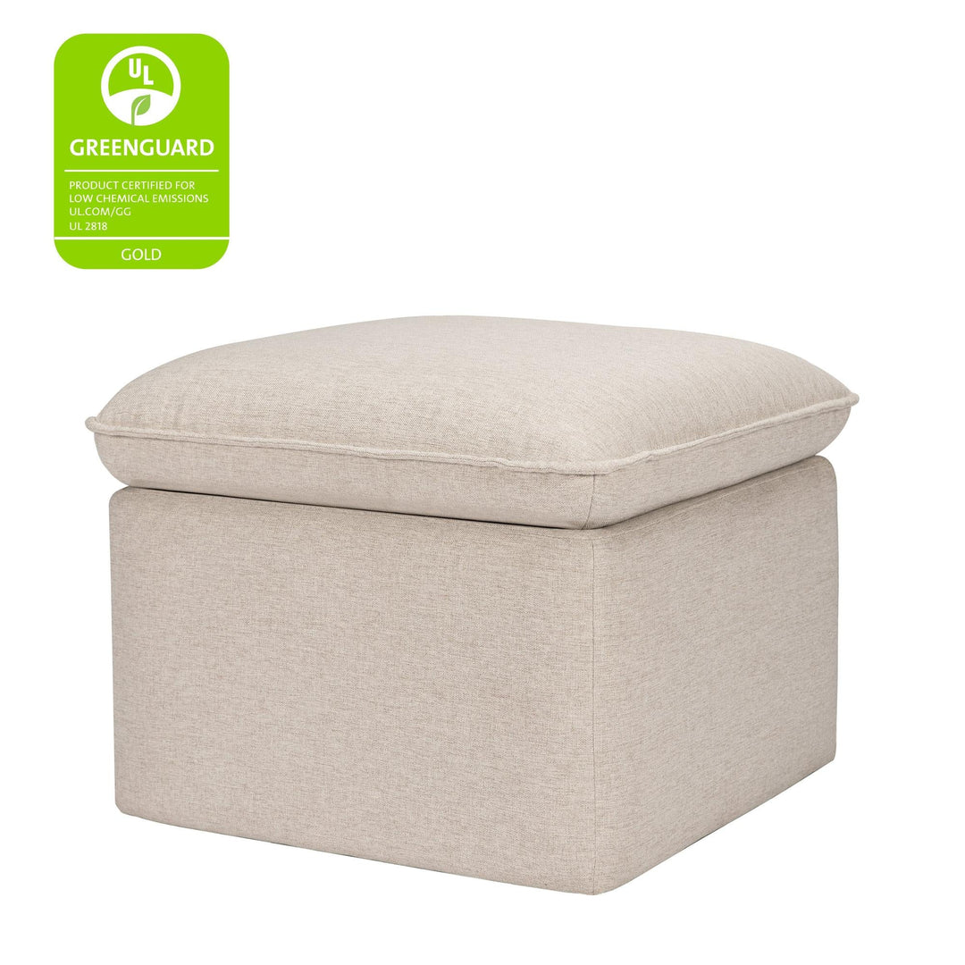 Babyletto Cali Storage Ottoman in Eco-Performance Fabric | Water Repellent &amp; Stain Resistant