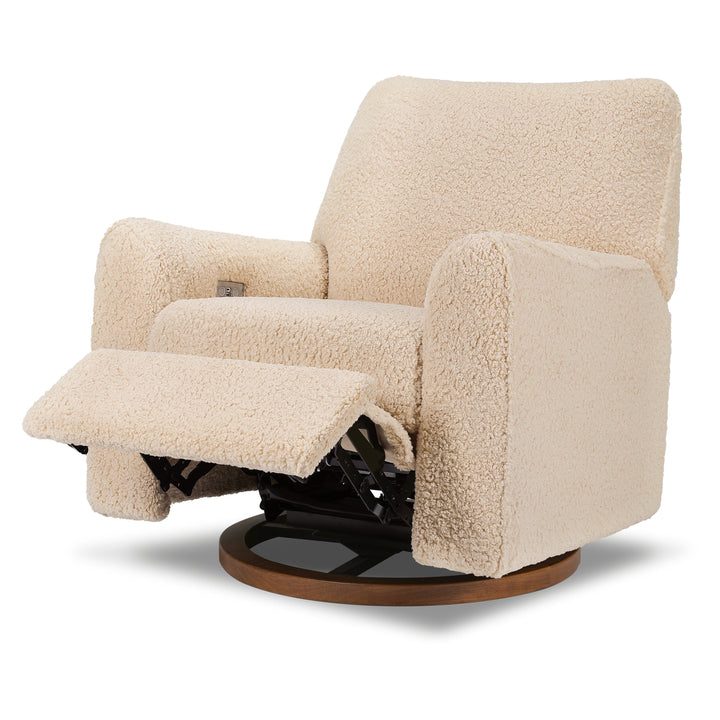 Nursery Works Sunday Power Recliner and Swivel Glider in Shearling
