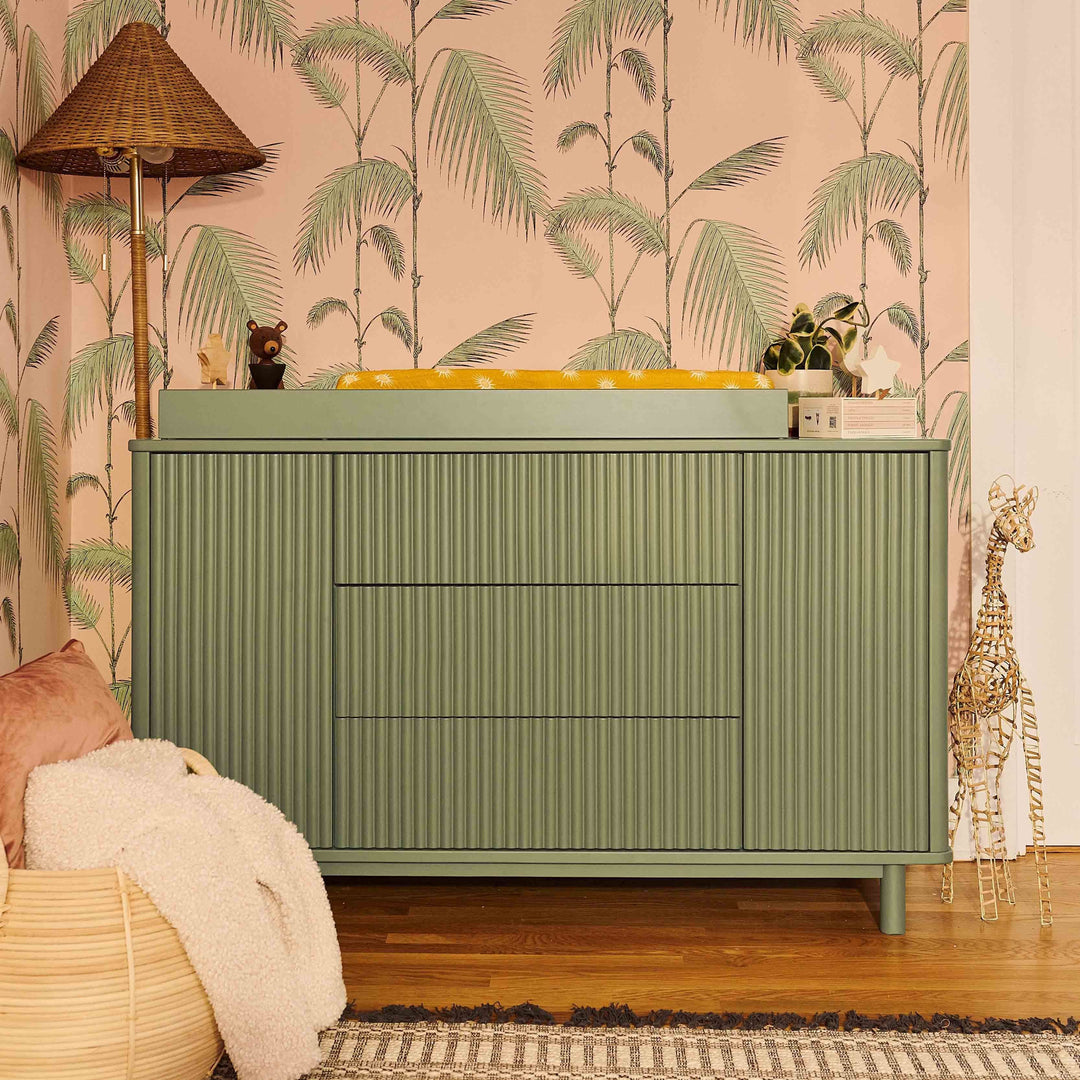 M29816OL,Babyletto,Pogo Tambour Assembled Dresser in Olive