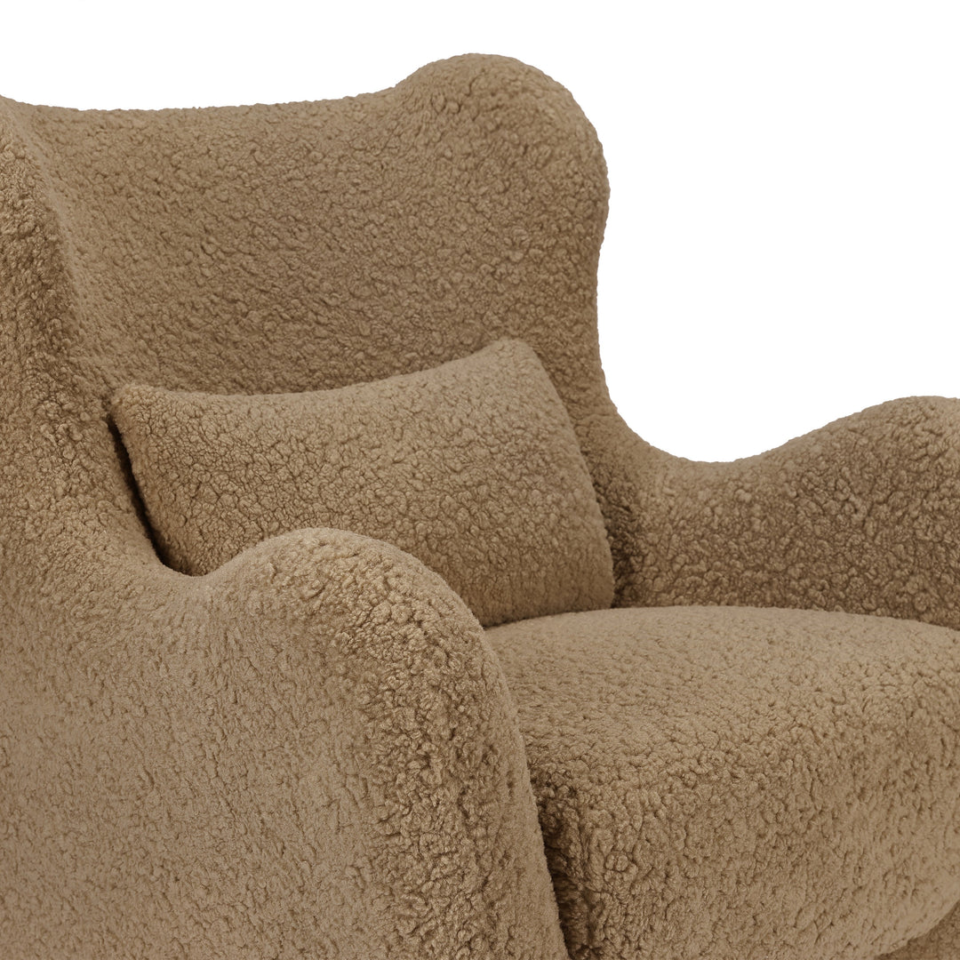 Nursery Works Solstice Swivel Glider in Shearling
