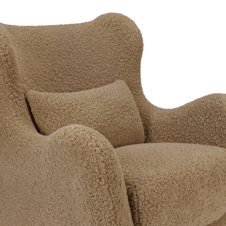 Nursery Works Solstice Swivel Glider in Shearling