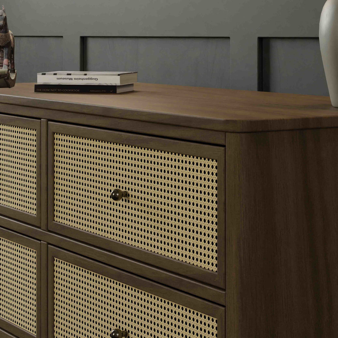 Namesake Marin with Cane 6 Drawer Dresser