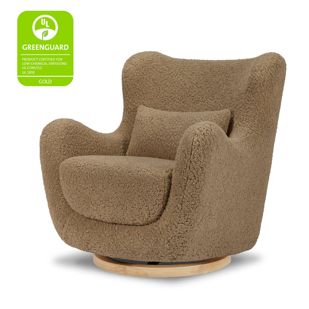 Nursery Works Solstice Swivel Glider in Shearling