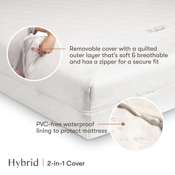M5321C,Babyletto,Pure Core Non-Toxic Crib Mattress with Hybrid Cover