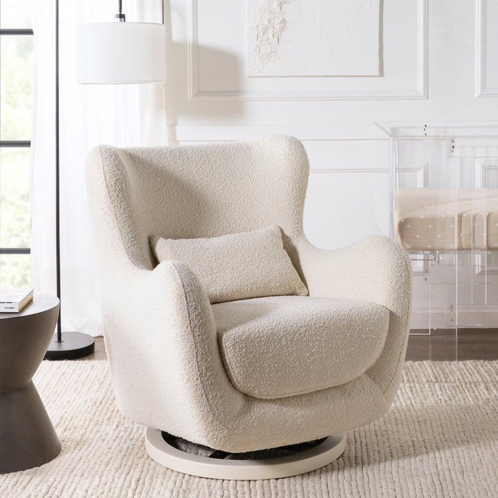 Nursery Works Solstice Swivel Glider in Boucle